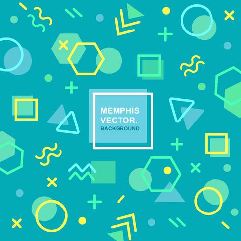 Geometric Memphis Background vector