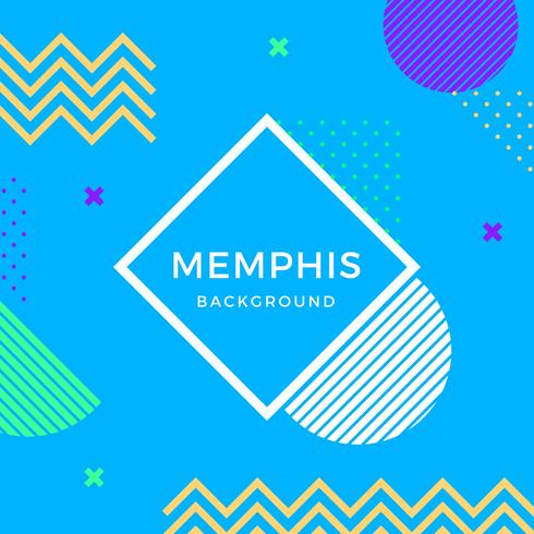 Fondo plano de Vector de Memphis