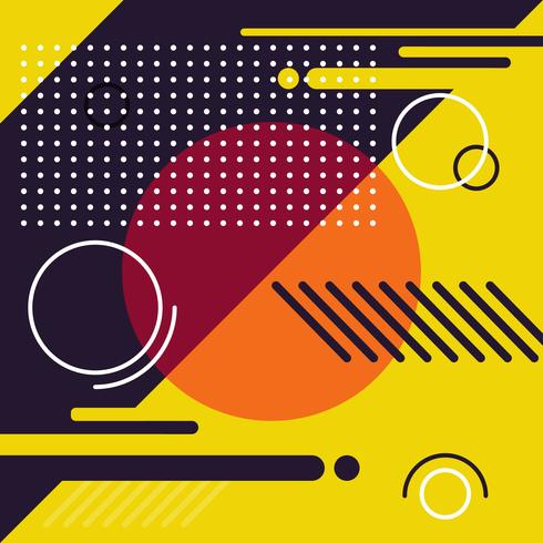 Abstract Memphis Background vector
