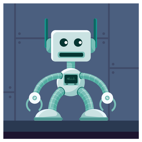 Robot Character Design vector