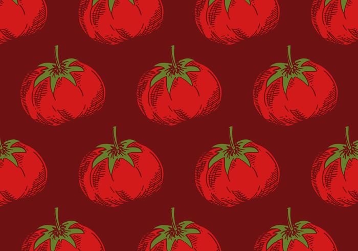 retro tomato pattern vector