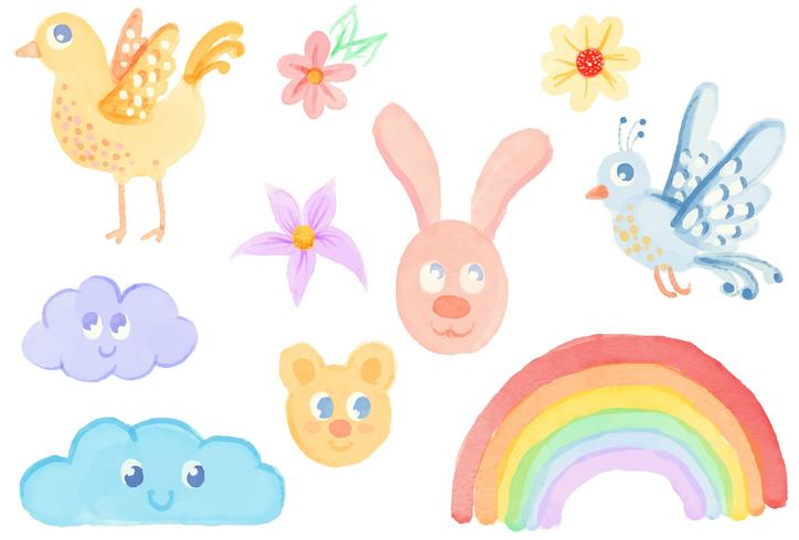 Vectores Infantiles De Acuarela Descargar Vectores Gratis Illustrator Graficos Plantillas Diseno Es uno de los muchos modos con los que un artista cuenta para crear una imagen con. https es vecteezy com arte vectorial 192251 vectores infantiles de acuarela