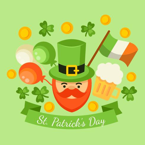 Vector de feliz día de San Patricio