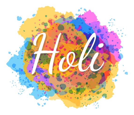 Happy Holi Festival Vector
