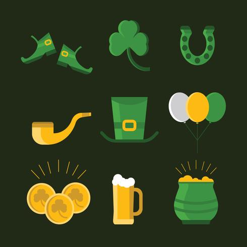 St. Patrick Icons vector