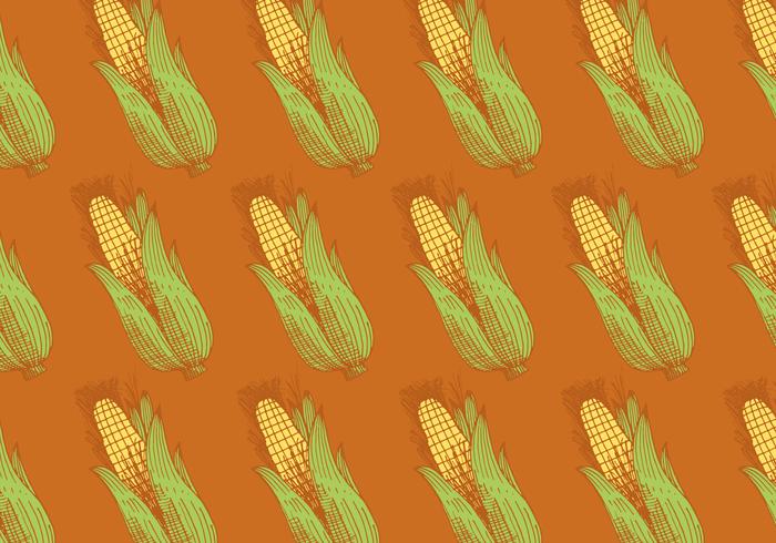 retro corn pattern vector
