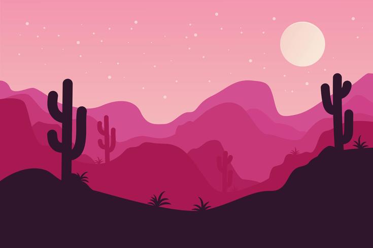 Vector de paisaje del desierto