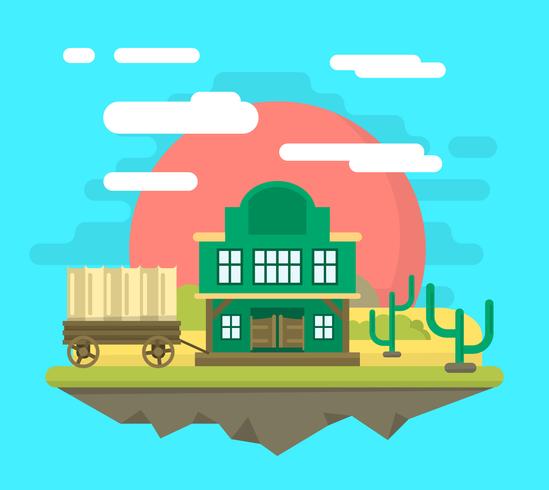 Western Landscape vector