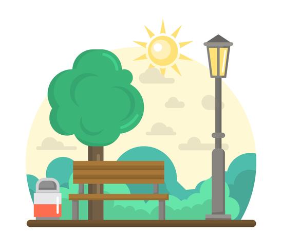 Flat Urban Park vector