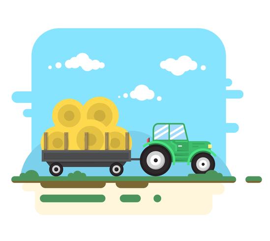 Flat Farm Illustration vector