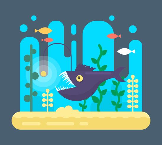 Flat Sea Life vector