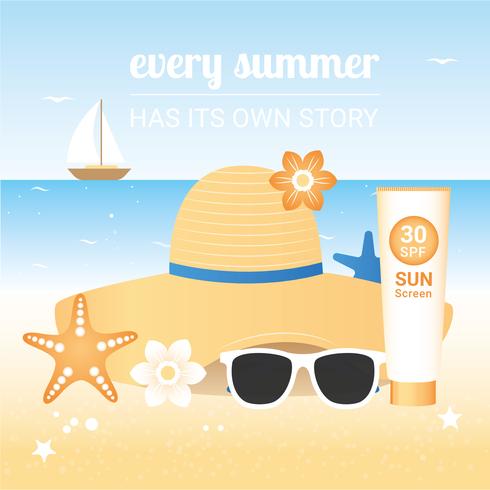 Vector Summer Holiday Travel Elements