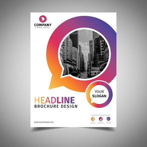 Cool Business Brochure vector