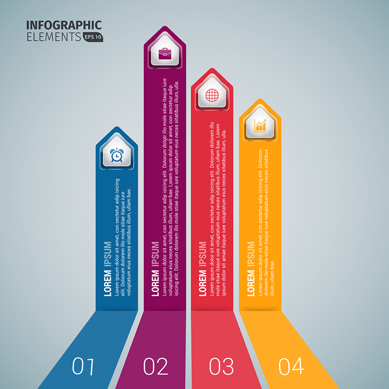 Vertical Business Arrow Infographic Templates Download Free Vector Art Stock Graphics Images Free Illustrator Templates