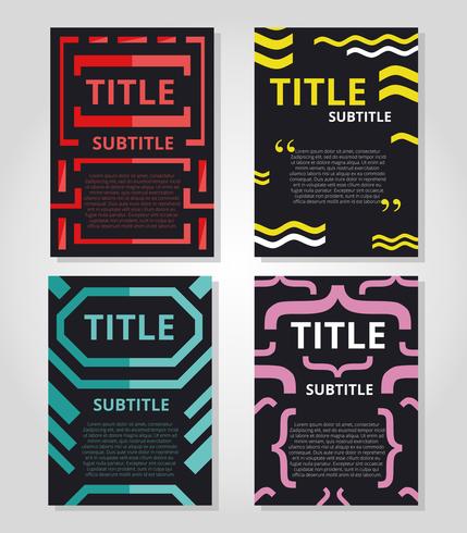 Abstract Graphic Poster Template vector