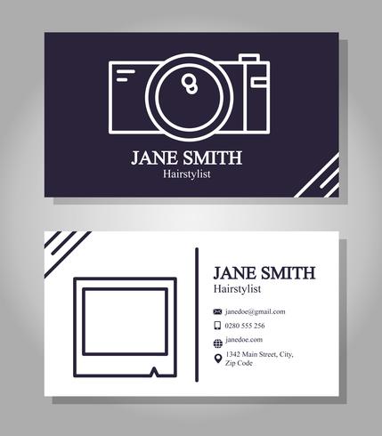 Photographer Business Card Template vector