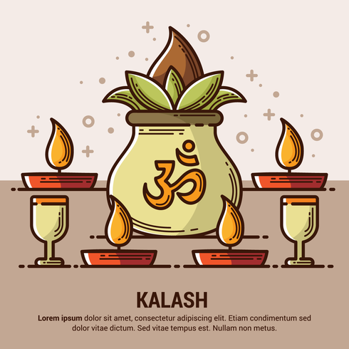 Copper Kalash Illustration vector