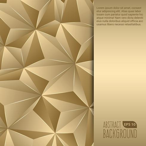 Gold Abstract Background Flyer vector