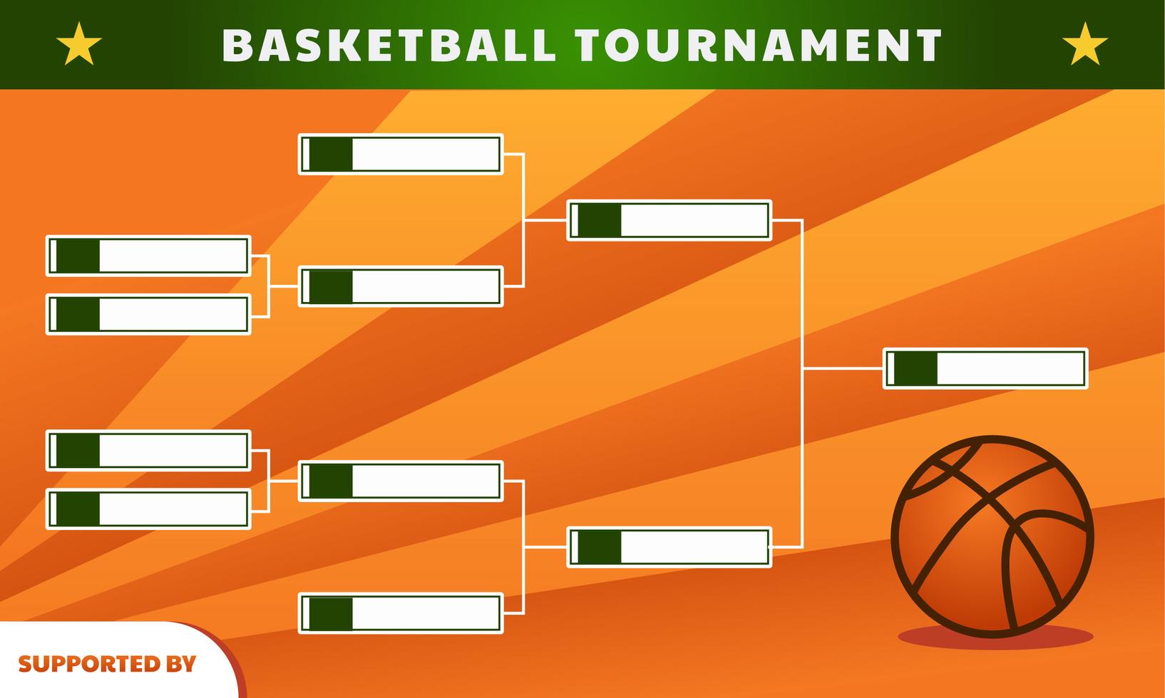 Basketball Tournament Bracket 193026 Vector Art at Vecteezy