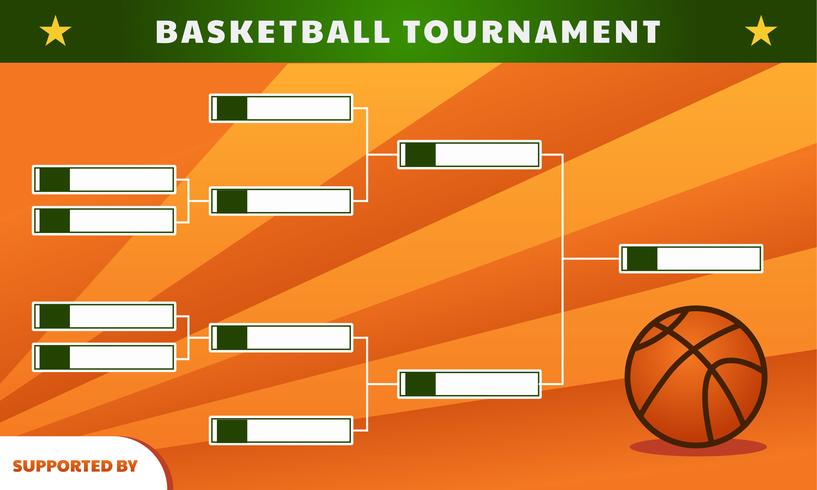 Basketball Tournament Bracket vector