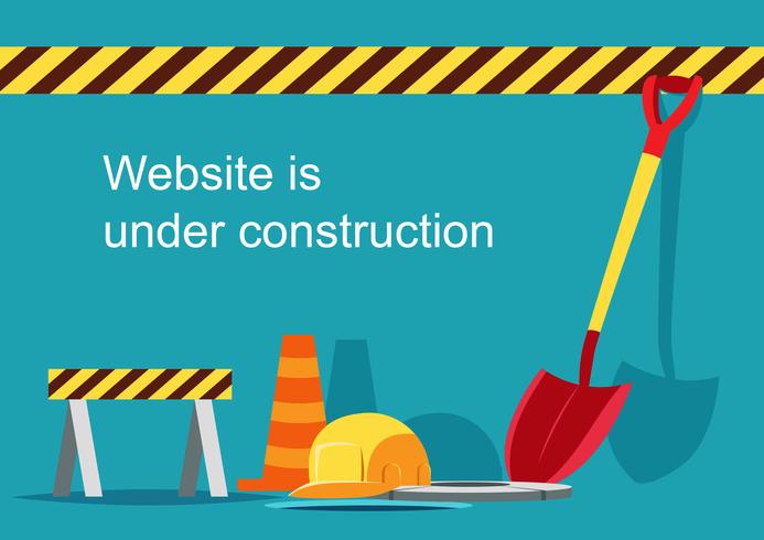 Página web en construcción vector