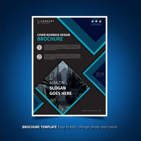 Darken Brochure Template vector