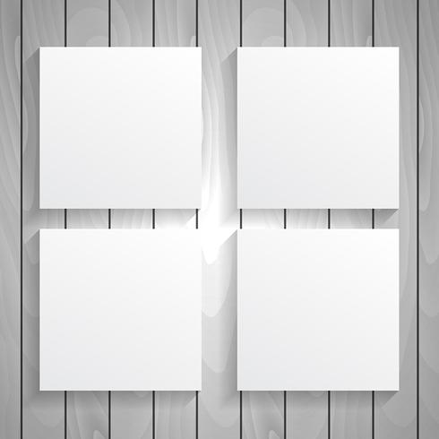 Square Blank Sheet Of Paper vector