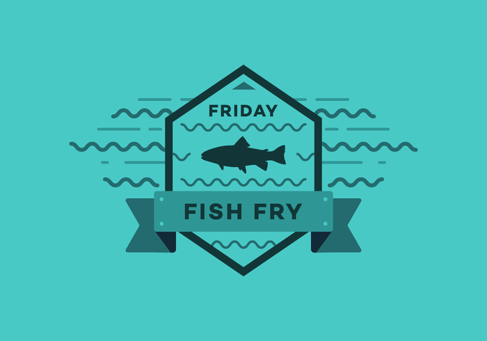 Viernes Fish Fry Vector Badge