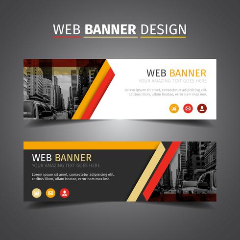 Yellow Creative Header Design vector