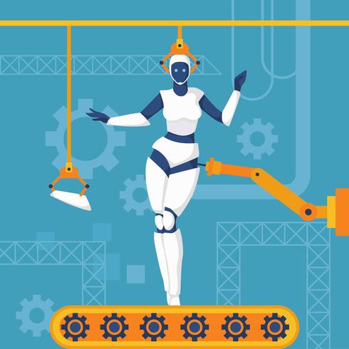 Ai Robot Vector Illustration