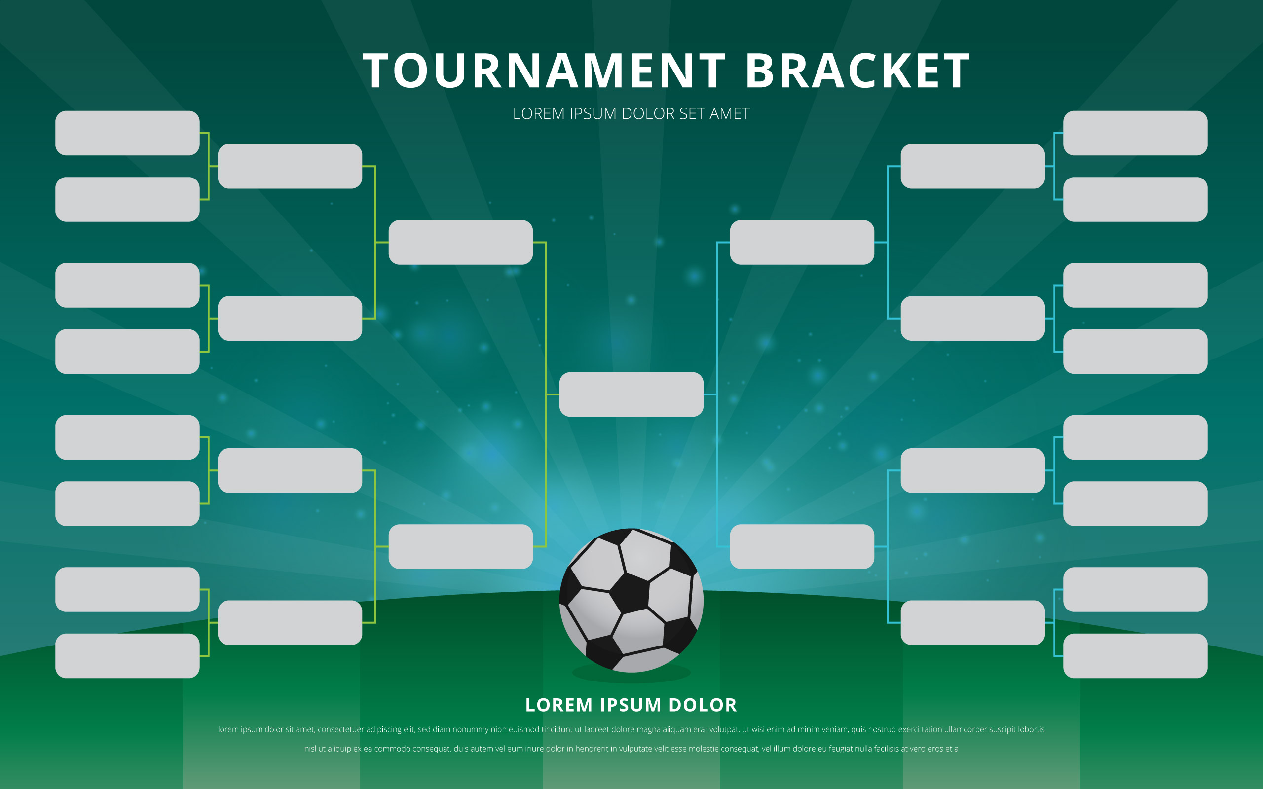 Football Tournament Bracket Poster Template 23 Vector Art at Pertaining To Football Tournament Flyer Template