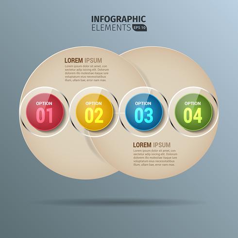 Circular Infographics vector