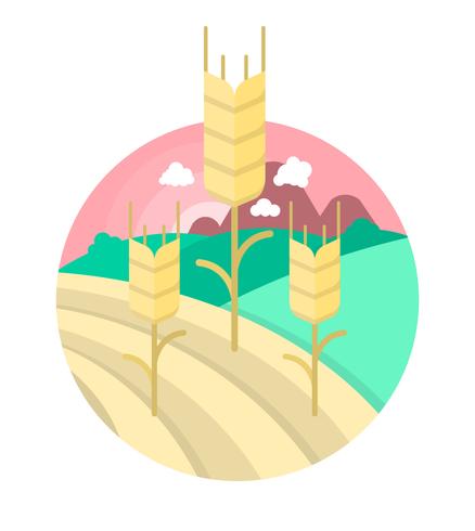 Ilustración de agricultura plana vector