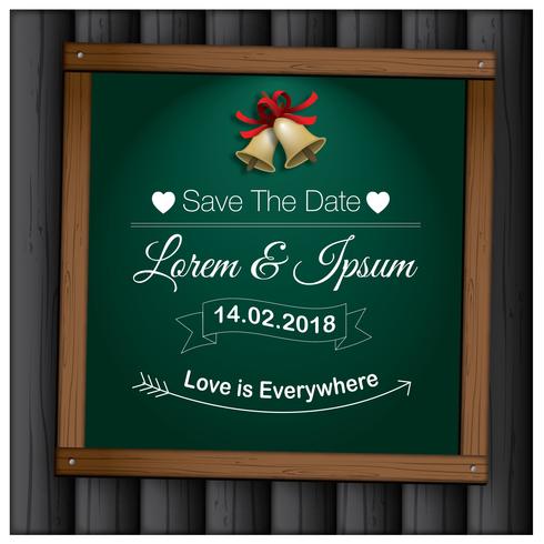 Wedding Save The Date Vector