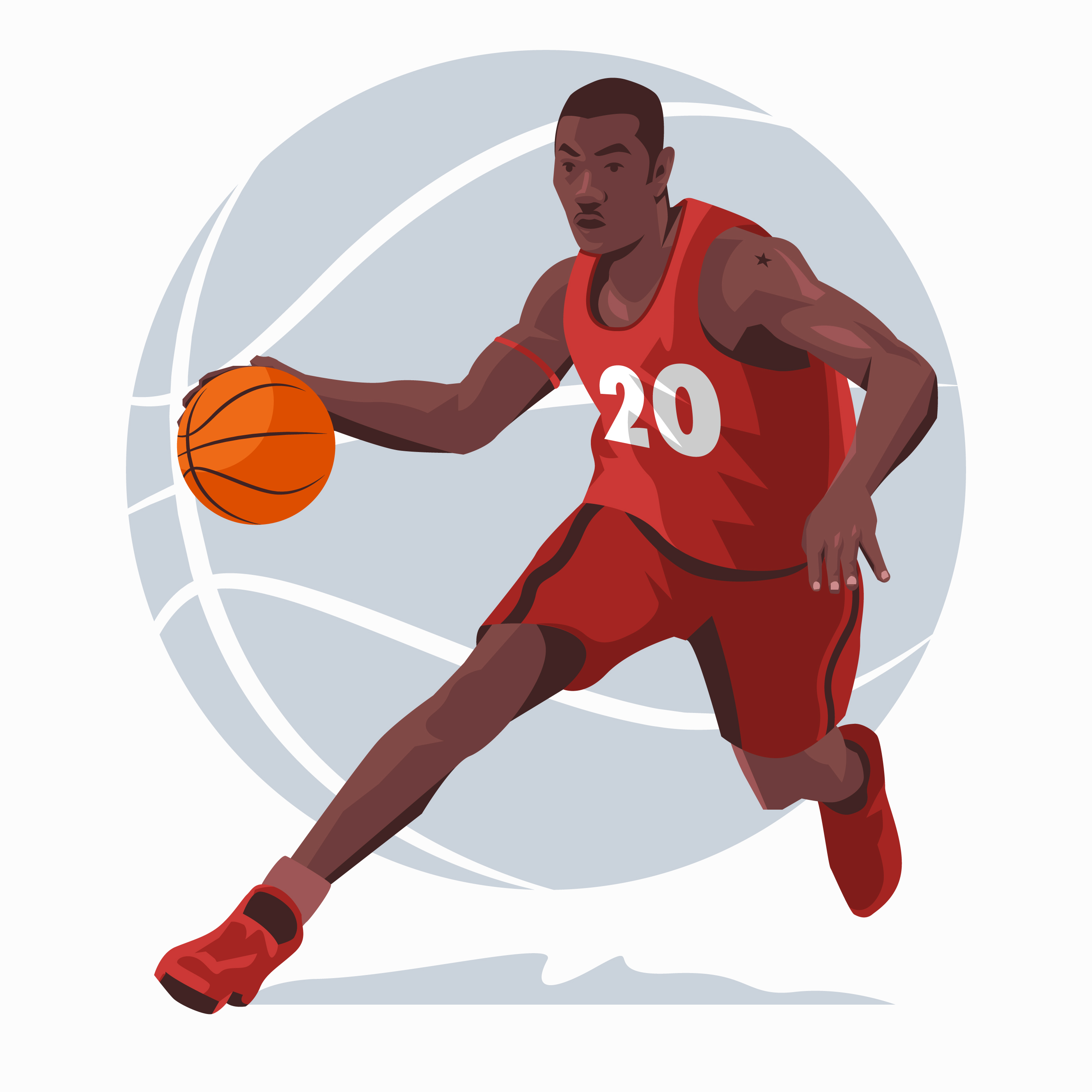 Illustration de joueur de basket-ball - Telecharger Vectoriel Gratuit, Clipart Graphique, Vecteur Dessins et Pictogramme Gratuit