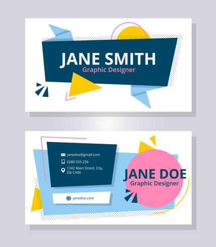 Minimalist Business Card Template vector