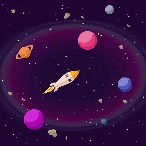 Vector de ilustración de cosmos