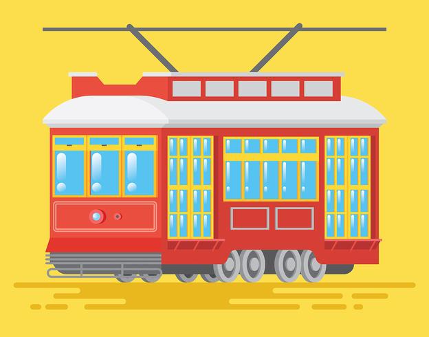 New Orleans Streetcar Illustration vector