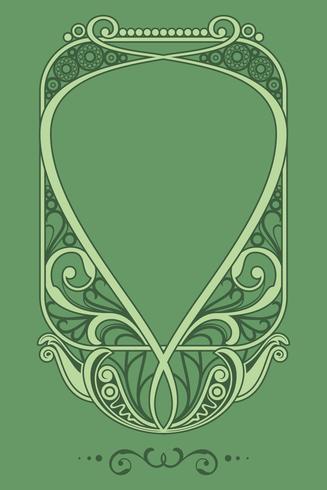 Natural Art Nouveau Frame Vector