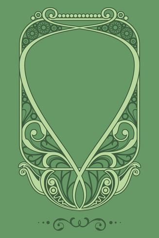 Natural Art Nouveau Frame Vector