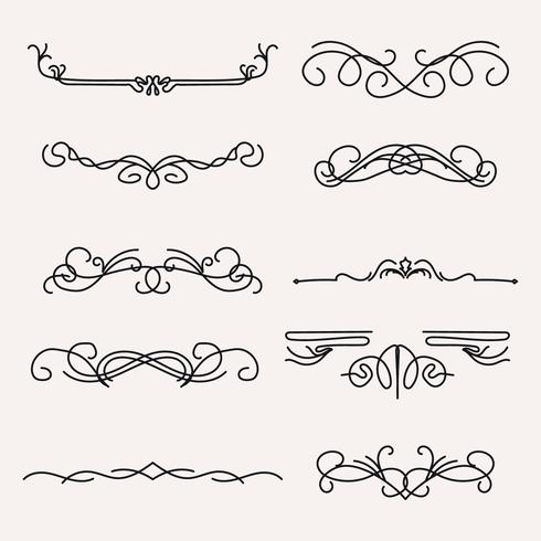 Art Nouveau Lines vector