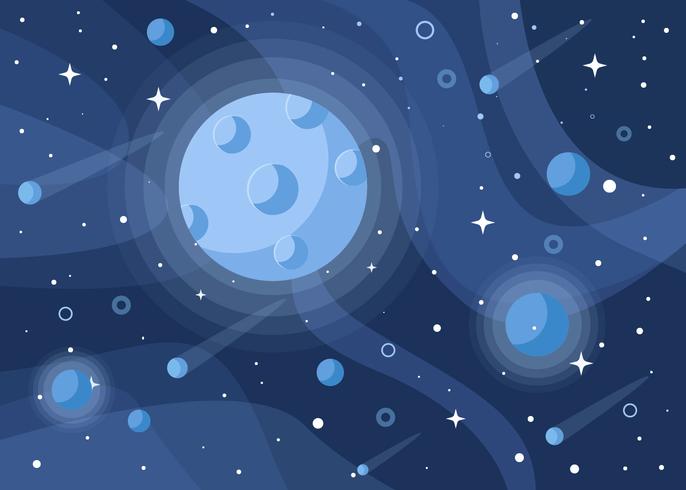 Fondo de diseño Cosmos vector