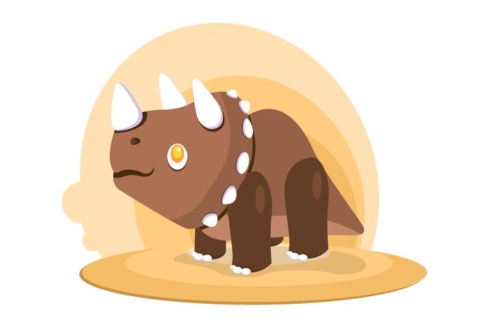 Dinosaur Triceratops Vector