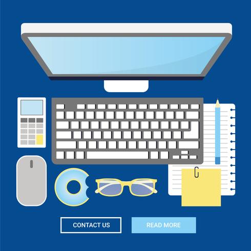 Vector Office Elements and Accessories