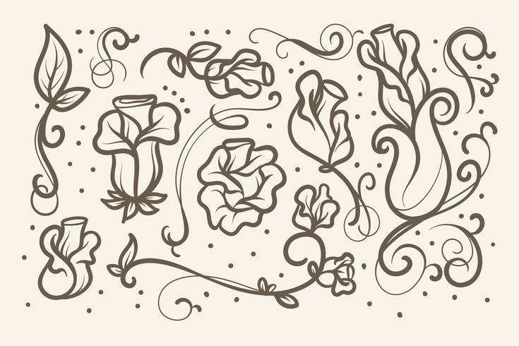 Art Nouveau Elements vector