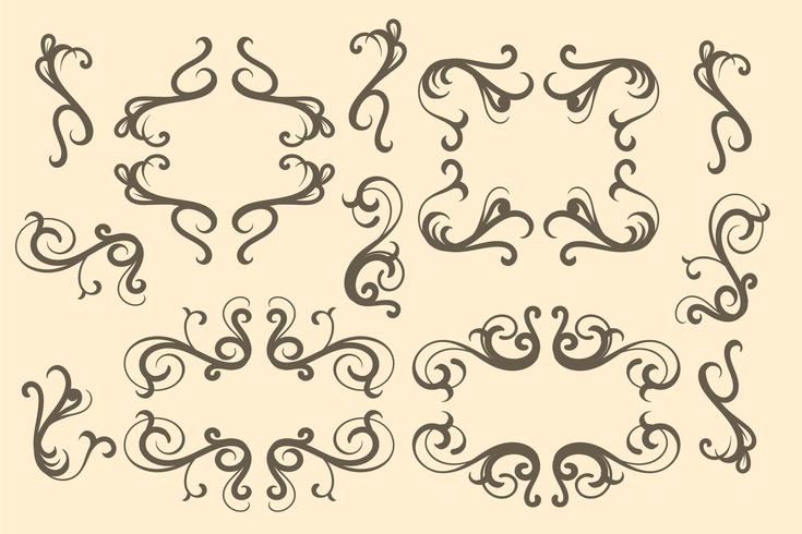 Art Nouveau Elements vector