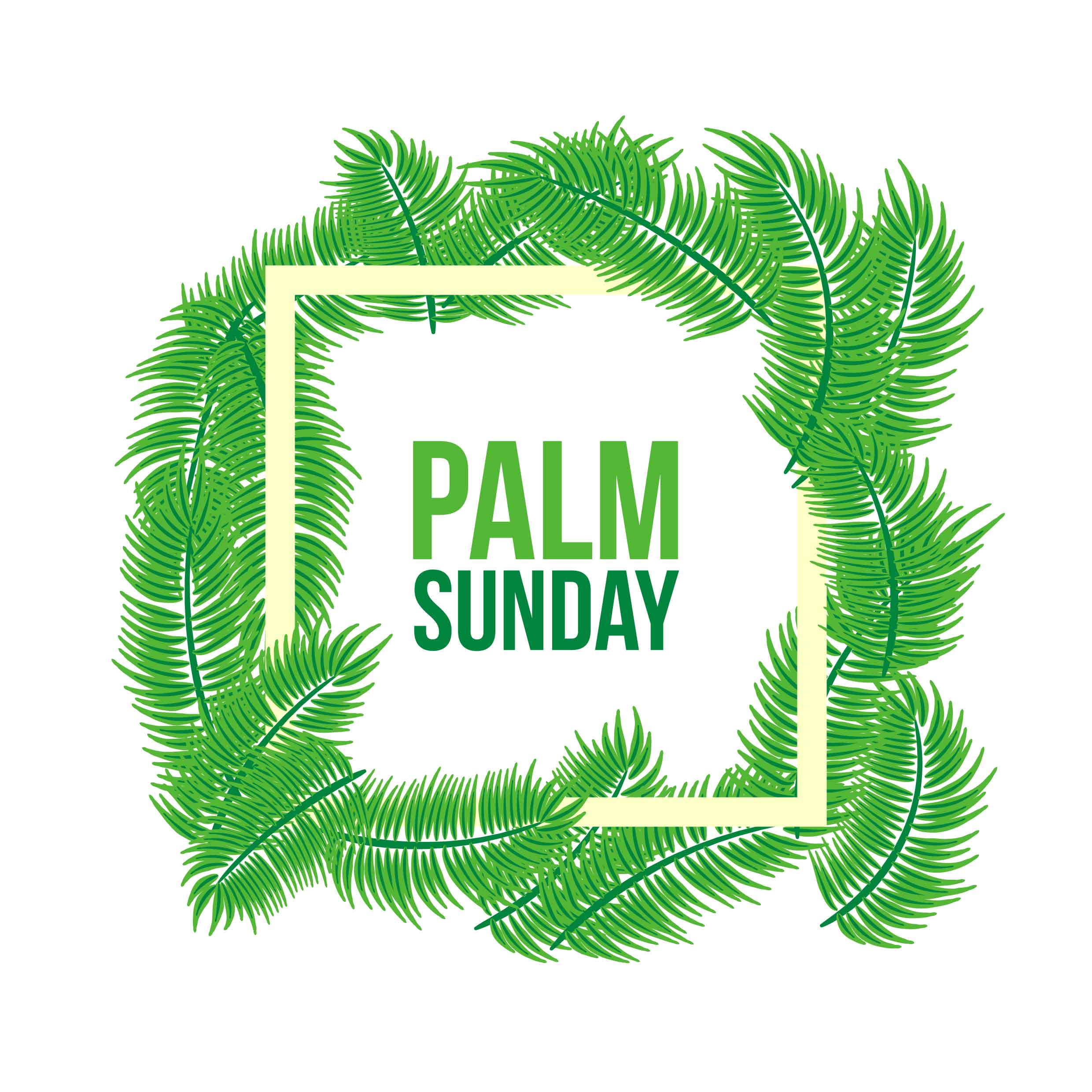 Palm Sunday Background 193849 Vector Art at Vecteezy