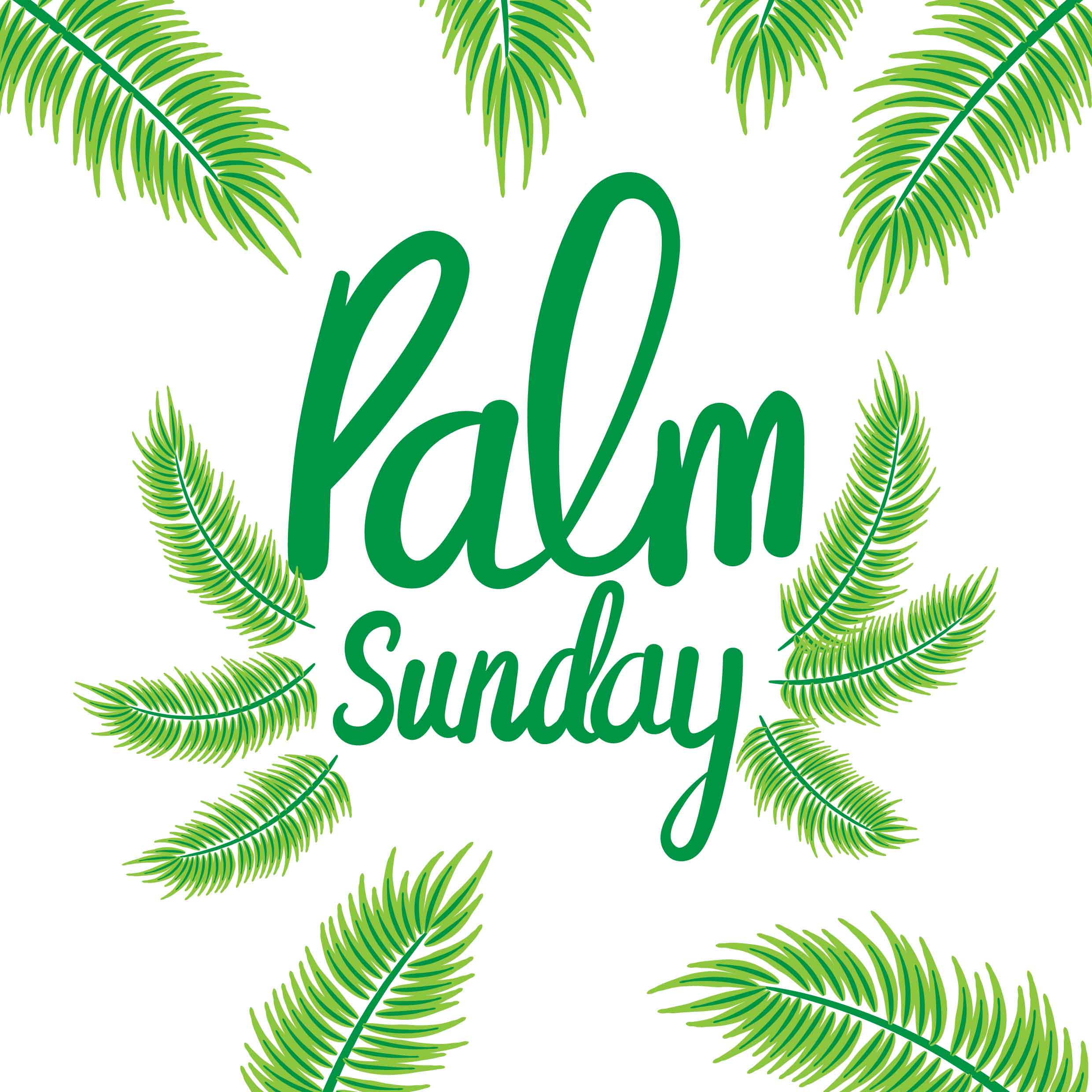 Palm Sunday Background 193850 Vector Art at Vecteezy