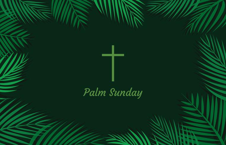 Simple Palm Sunday Background vector