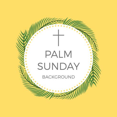 Flat Palm Sunday Vector Background